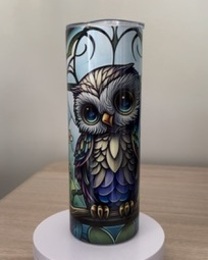 Stained glass owl