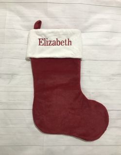 Plain red Stocking