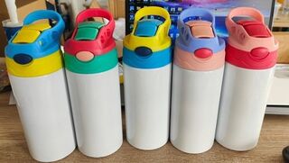 Kids 12oz Flip top drink bottles